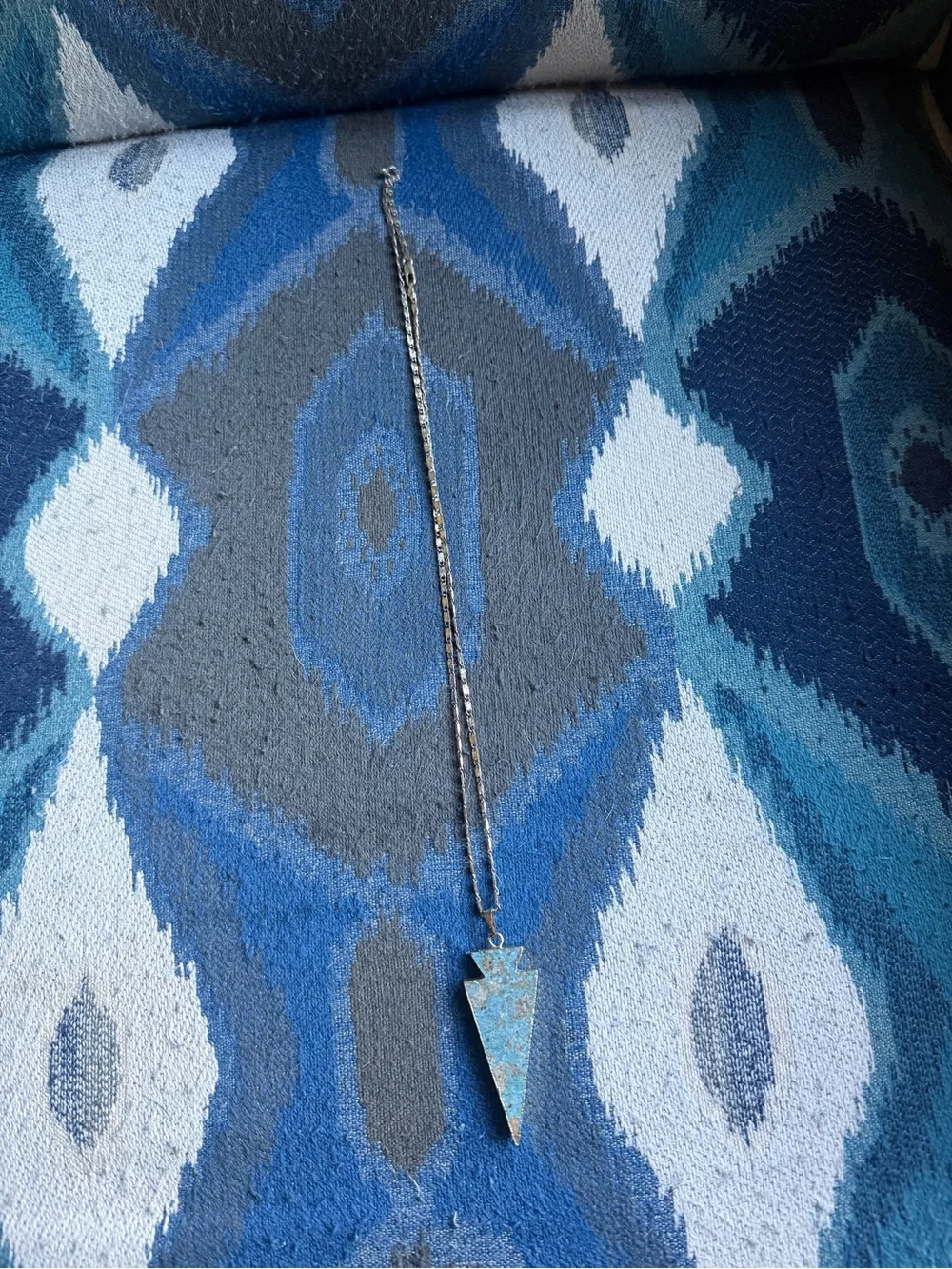 Turquoise color Arrowhead Pendant Necklace - Women Jewelry